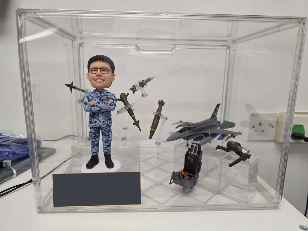 🎖️ Custom RSAF Air Force Farewell Bobbleheads – Honouring Service with Personalised Keepsakes