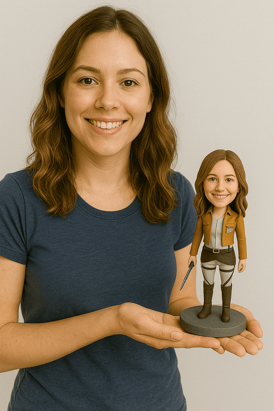 Custom Bobble Head Mini Figurine Attack Of Titan Style Customized