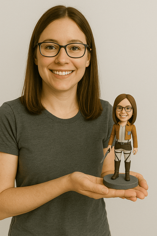 Custom Bobble Head Mini Figurine Attack Of Titan Style Customized