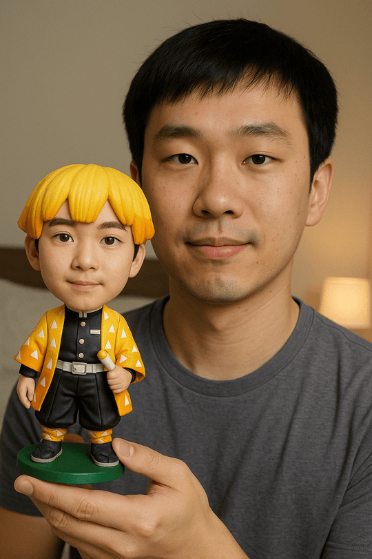 Custom Bobble Head Mini Figurine Demon Slayer Style Customized