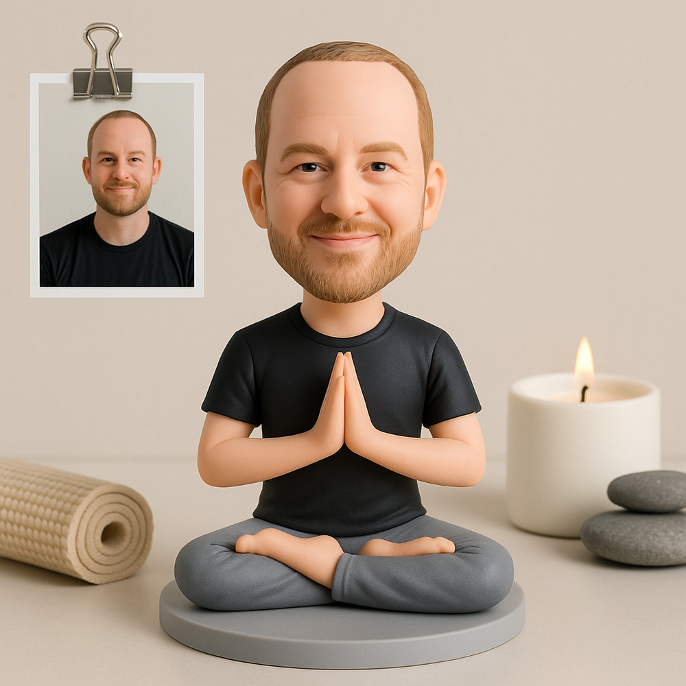 Custom Yoga Lover Bobblehead – Personalized Gift for Yogis