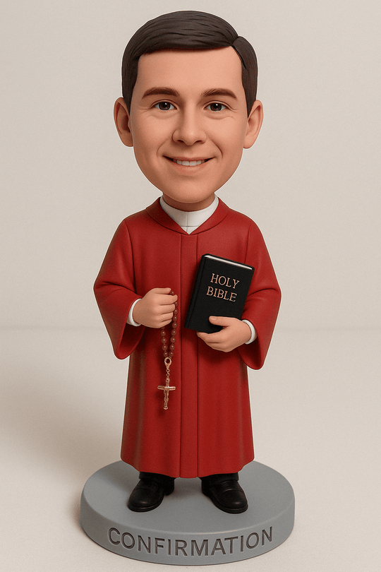 Custom Bobble Head Mini Figurine - Catholic Confirmation