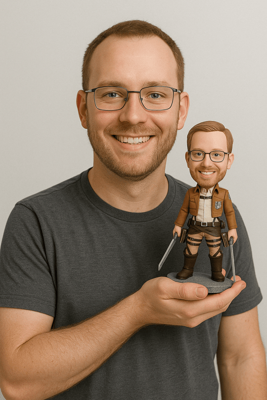 Custom Bobble Head Mini Figurine Attack Of Titan Style Customized
