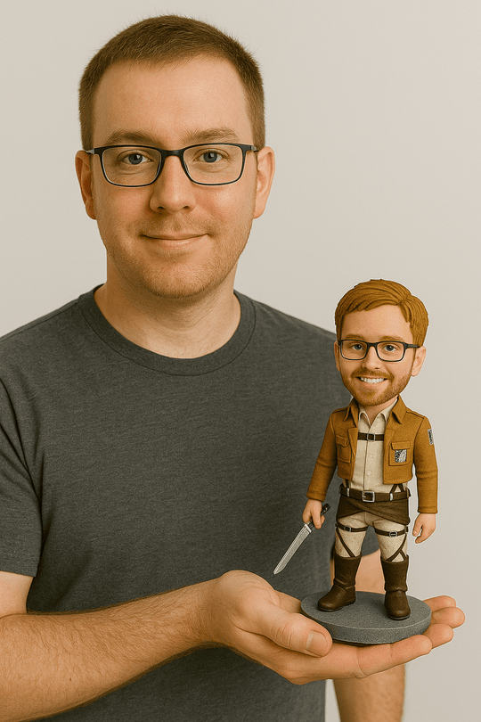 Custom Bobble Head Mini Figurine Attack Of Titan Style Customized