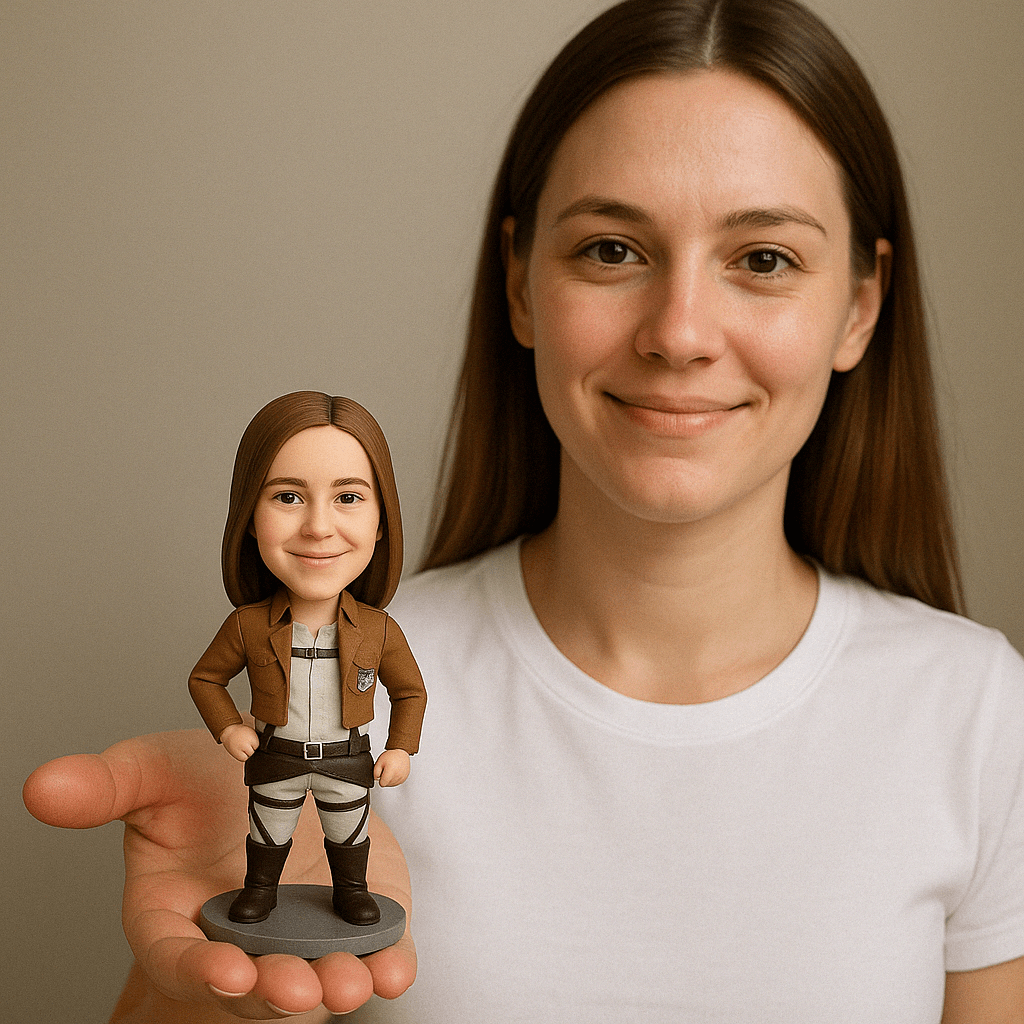Custom Bobble Head Mini Figurine Attack Of Titan Style Customized
