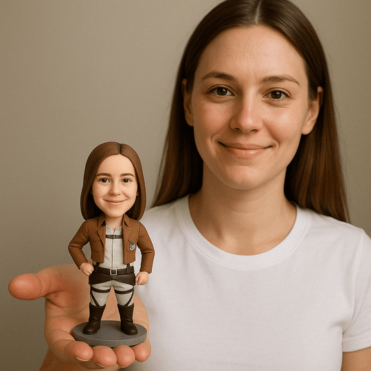 Custom Bobble Head Mini Figurine Attack Of Titan Style Customized