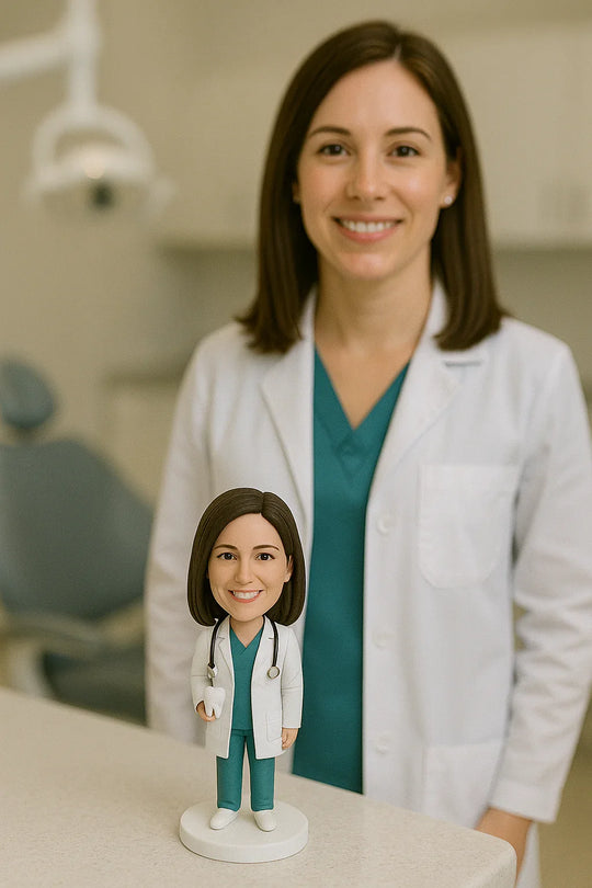Custom Bobble Head Mini Figurine Dentist Customized