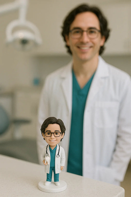 Custom Bobble Head Mini Figurine Dentist Customized