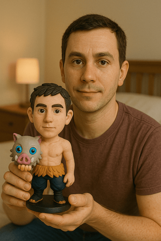 Custom Bobble Head Mini Figurine Demon Slayer Style Customized