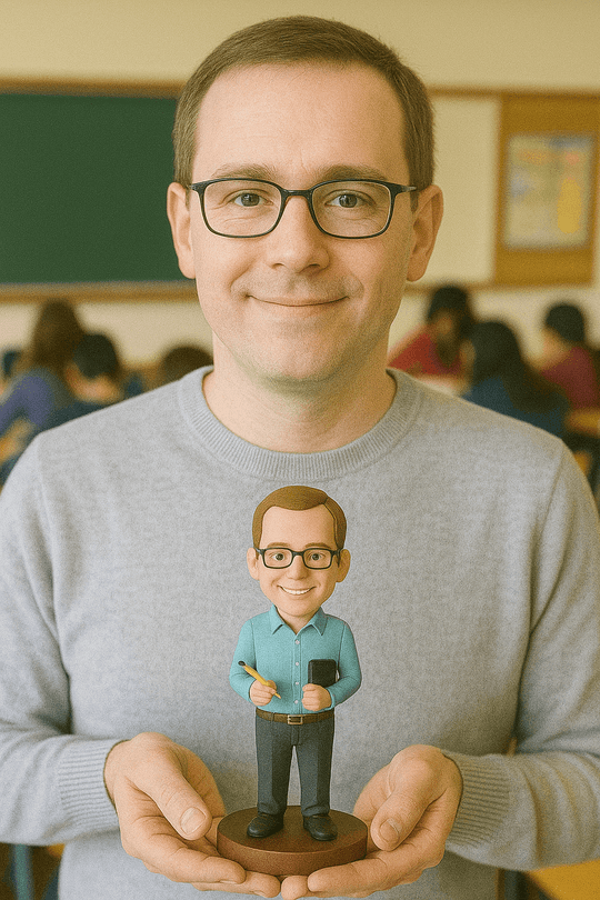 Custom Bobble Head Mini Figurine Teacher Customized