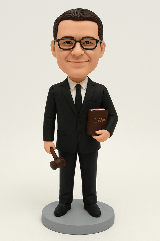 Custom Bobble Head Mini Figurine Lawyer Gift Customized