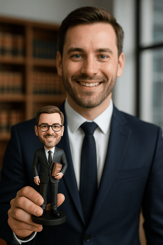 Custom Bobble Head Mini Figurine Lawyer Gift Customized