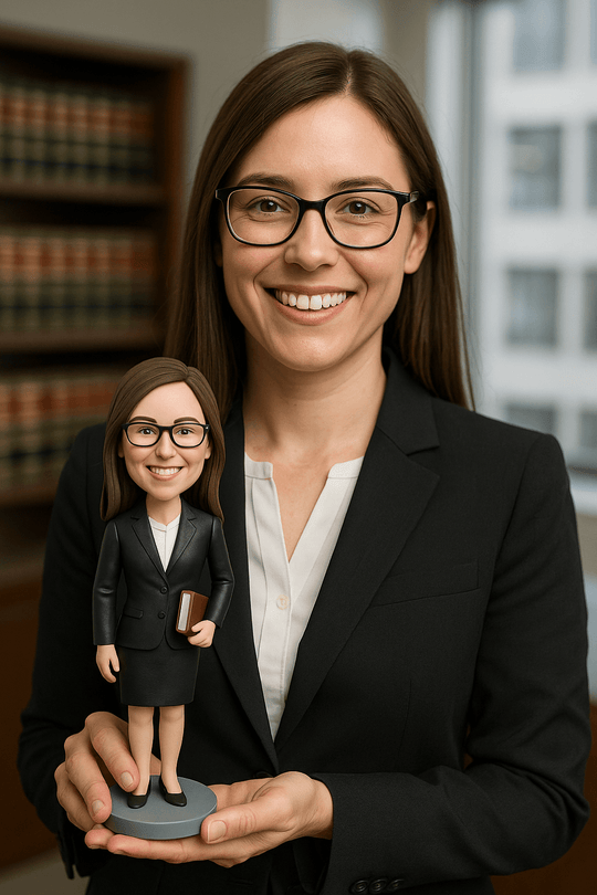 Custom Bobble Head Mini Figurine Lawyer Gift Customized