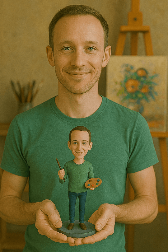 Custom Bobble Head Mini Figurine Artist Customized