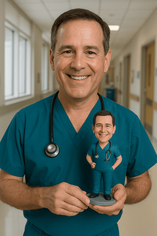 Custom Bobble Head Mini Figurine Nurse Customized