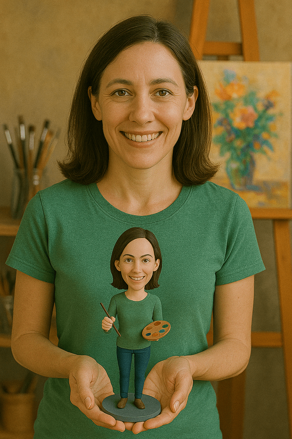 Custom Bobble Head Mini Figurine Artist Customized