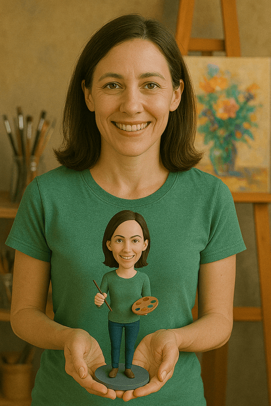 Custom Bobble Head Mini Figurine Artist Customized