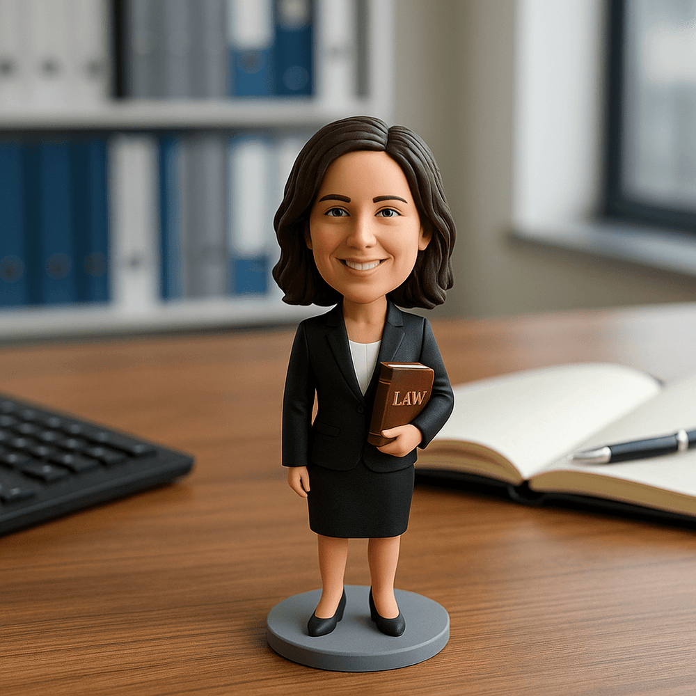 Custom Bobble Head Mini Figurine Lawyer Gift Customized