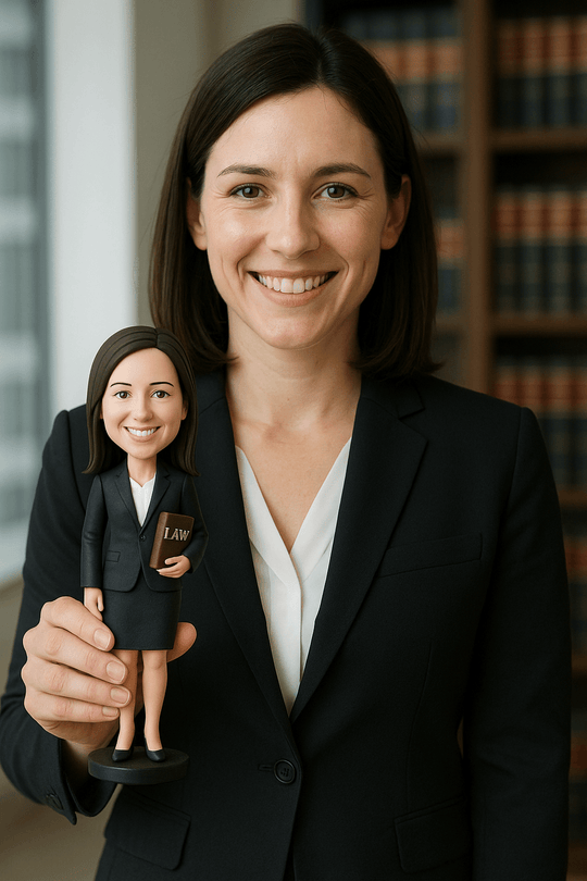 Custom Bobble Head Mini Figurine Lawyer Gift Customized