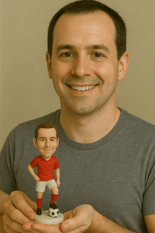Custom Bobble Head Mini Figurine Soccer Player Customized