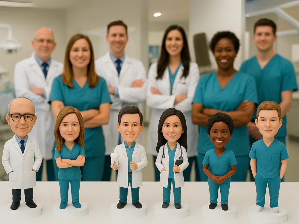 Custom Bobble Head Mini Figurine Dentist Customized