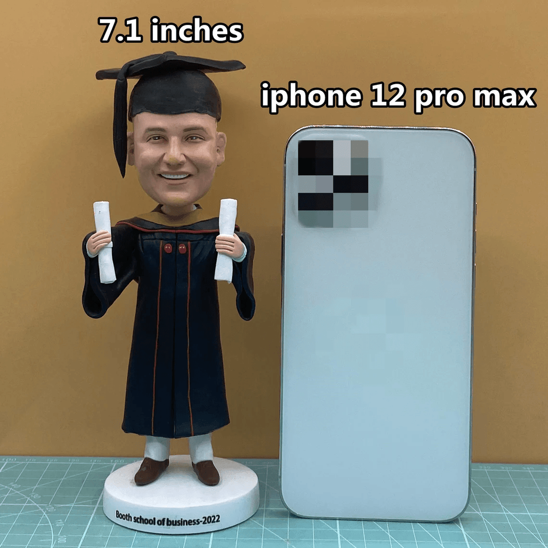 Custom Bobble Head Mini Figurine Old Couple Customized