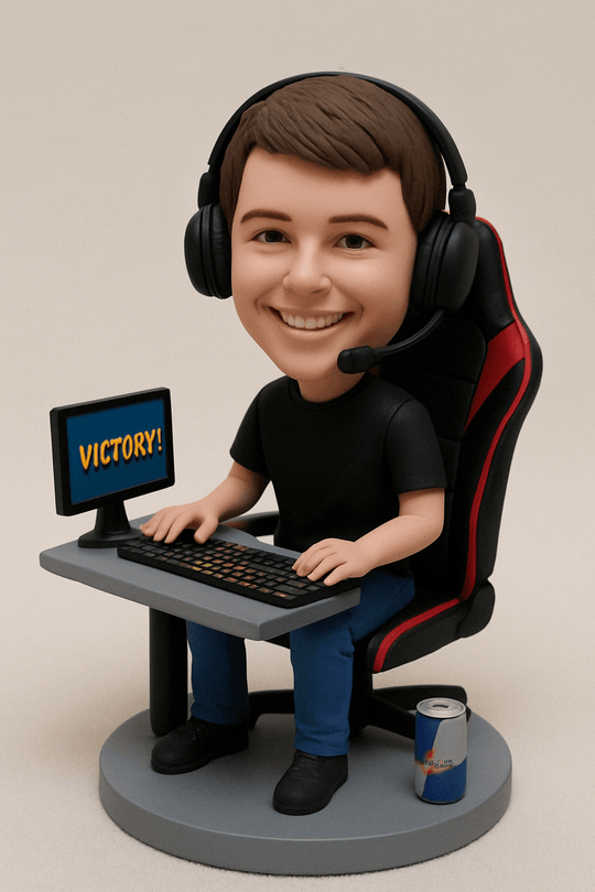 Custom Bobble Head Mini Figurine ESports Gamer Customized