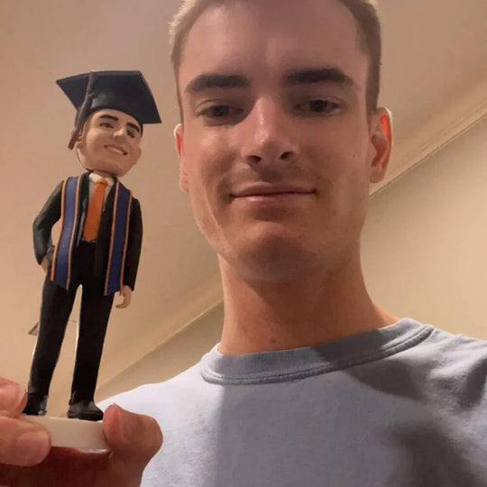 Custom Bobble Head Mini Figurine Graduation Customized