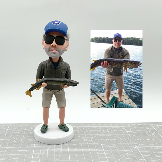 Custom Bobblehead - The Fishing Gift That’ll Make Them Bobble With Joy