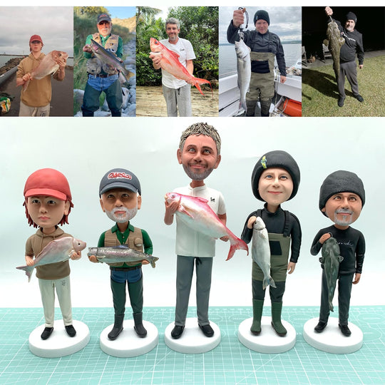 Custom Bobblehead - The Fishing Gift That’ll Make Them Bobble With Joy
