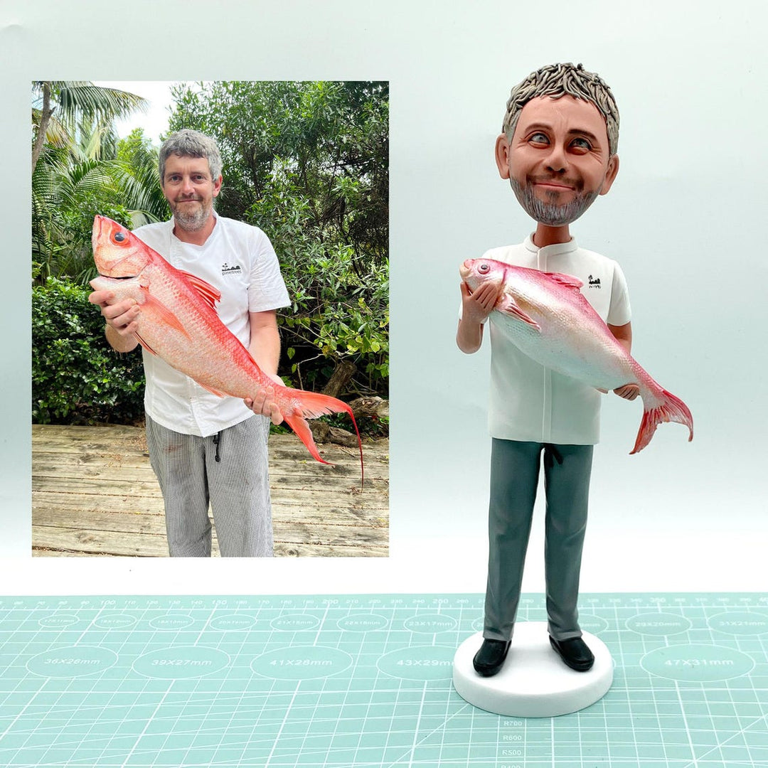 Custom Bobblehead - The Fishing Gift That’ll Make Them Bobble With Joy