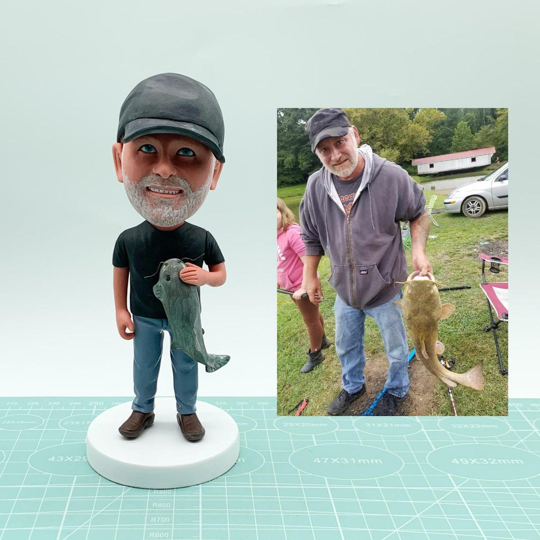 Custom Bobblehead - The Fishing Gift That’ll Make Them Bobble With Joy