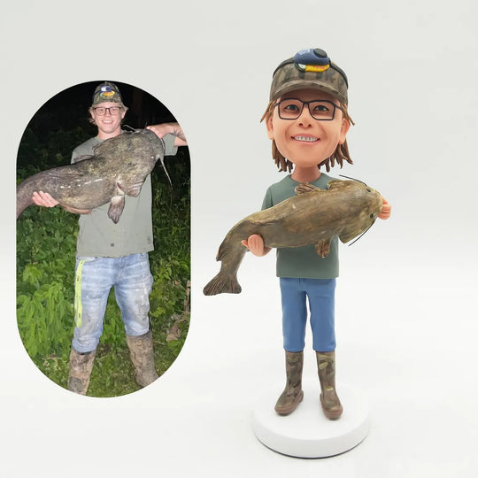 Custom Bobblehead - The Fishing Gift That’ll Make Them Bobble With Joy