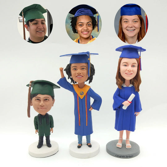 Custom Bobble Head Mini Figurine Graduation Customized