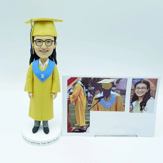 Custom Bobble Head Mini Figurine Graduation Customized