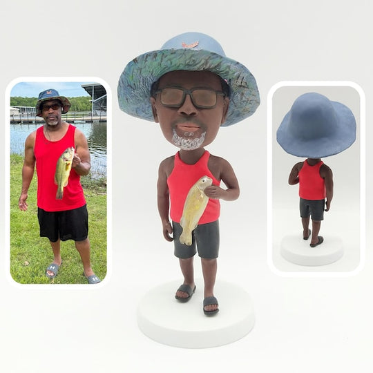 Custom Bobblehead - The Fishing Gift That’ll Make Them Bobble With Joy