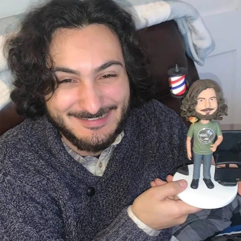 Custom Barber Bobblehead – Personalized Gift for Barbers & Stylists