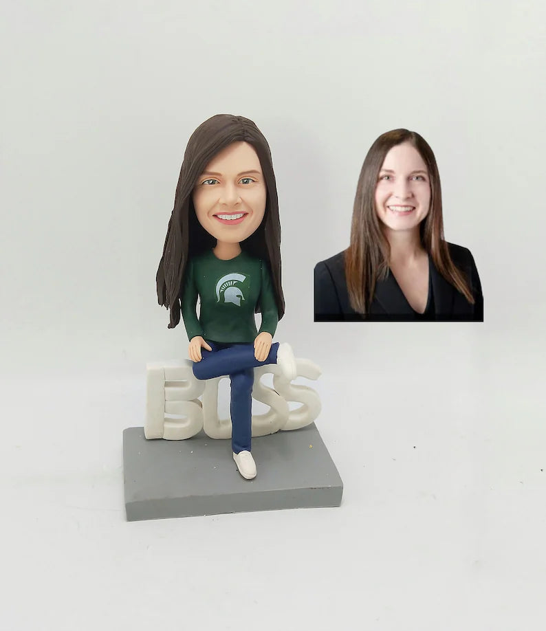 Custom Boss Bobblehead – Personalized Gift for Managers & Leaders