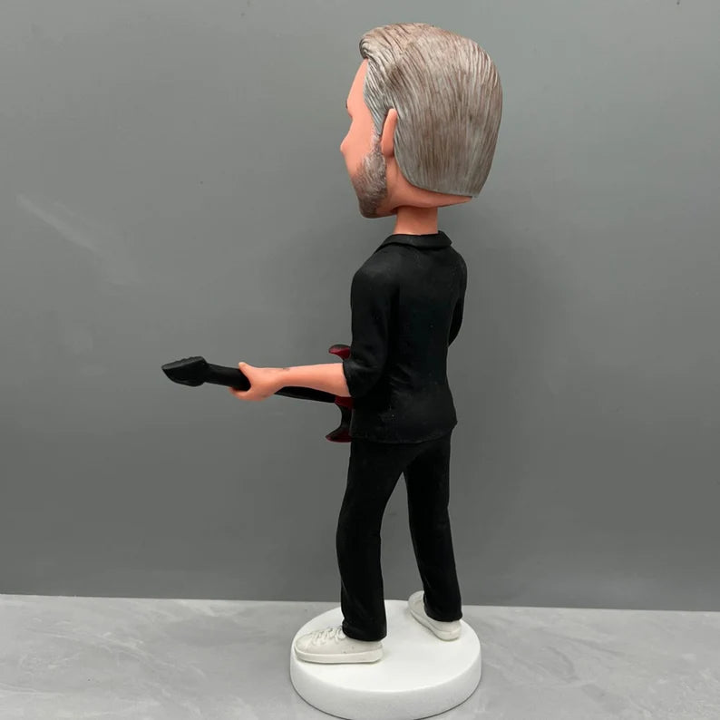 Custom Bobble Head Mini Figurine Guitarist Customized
