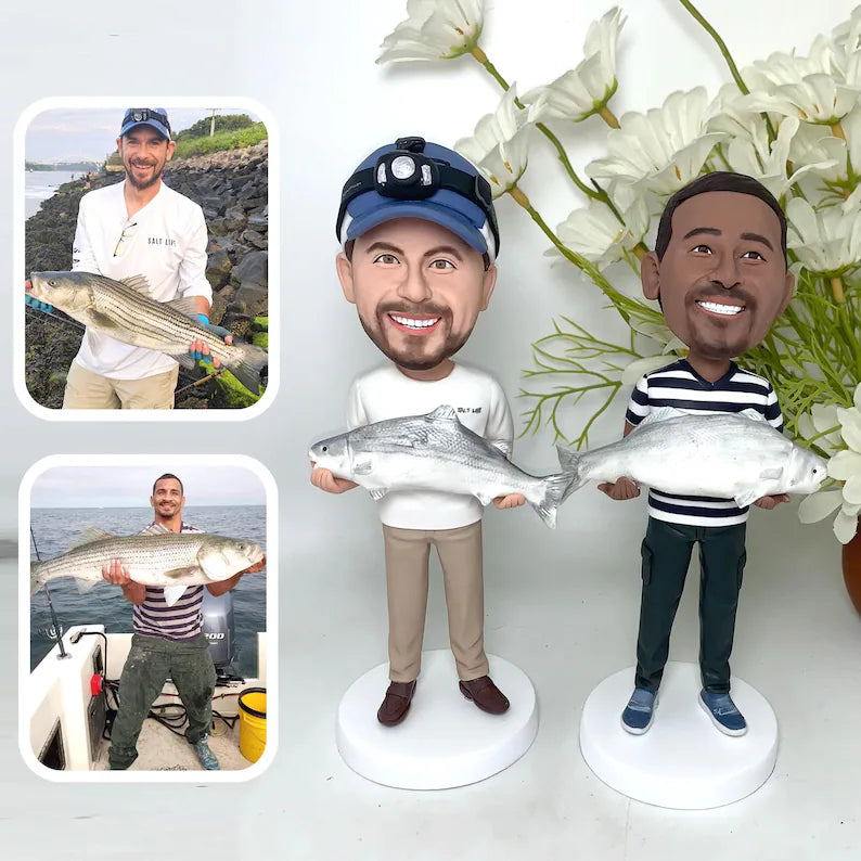 Custom Bobblehead - The Fishing Gift That’ll Make Them Bobble With Joy