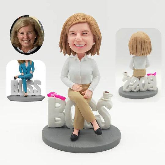 Custom Boss Bobblehead – Personalized Gift for Managers & Leaders
