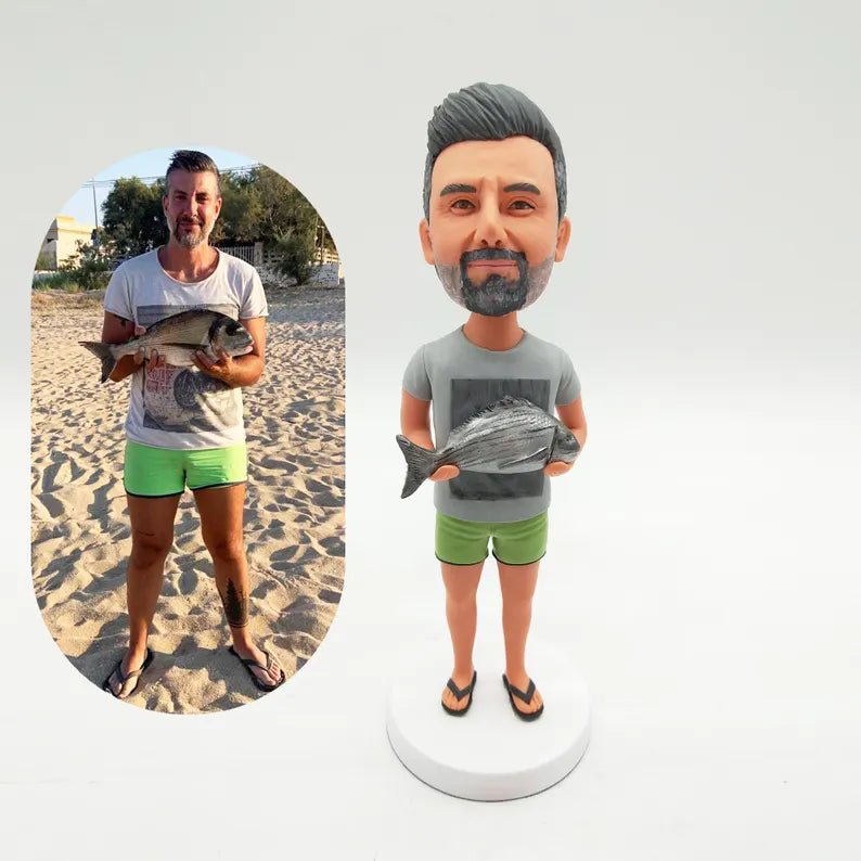 Custom Bobblehead - The Fishing Gift That’ll Make Them Bobble With Joy