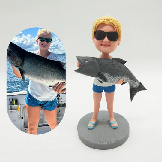 Custom Bobblehead - The Fishing Gift That’ll Make Them Bobble With Joy