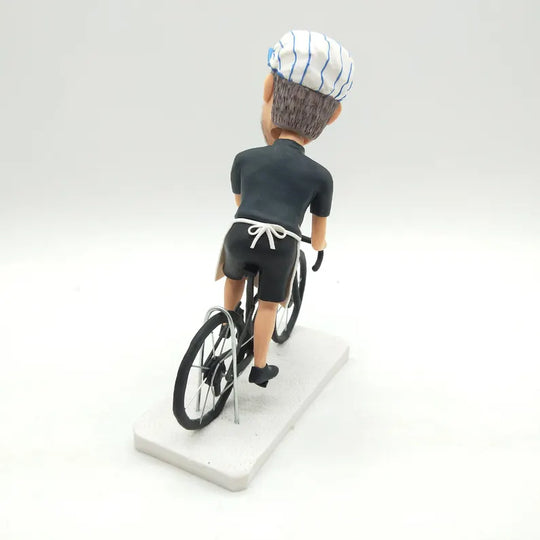 Custom Figurine with Bicycle – Personalized Cyclist Gift