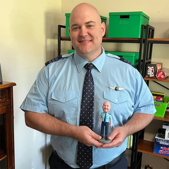 Custom Policeman Bobblehead - Personalized Police Officer Figurine