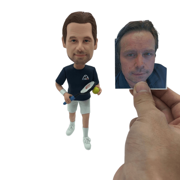 Tennis Player bobble head custom figurine minime