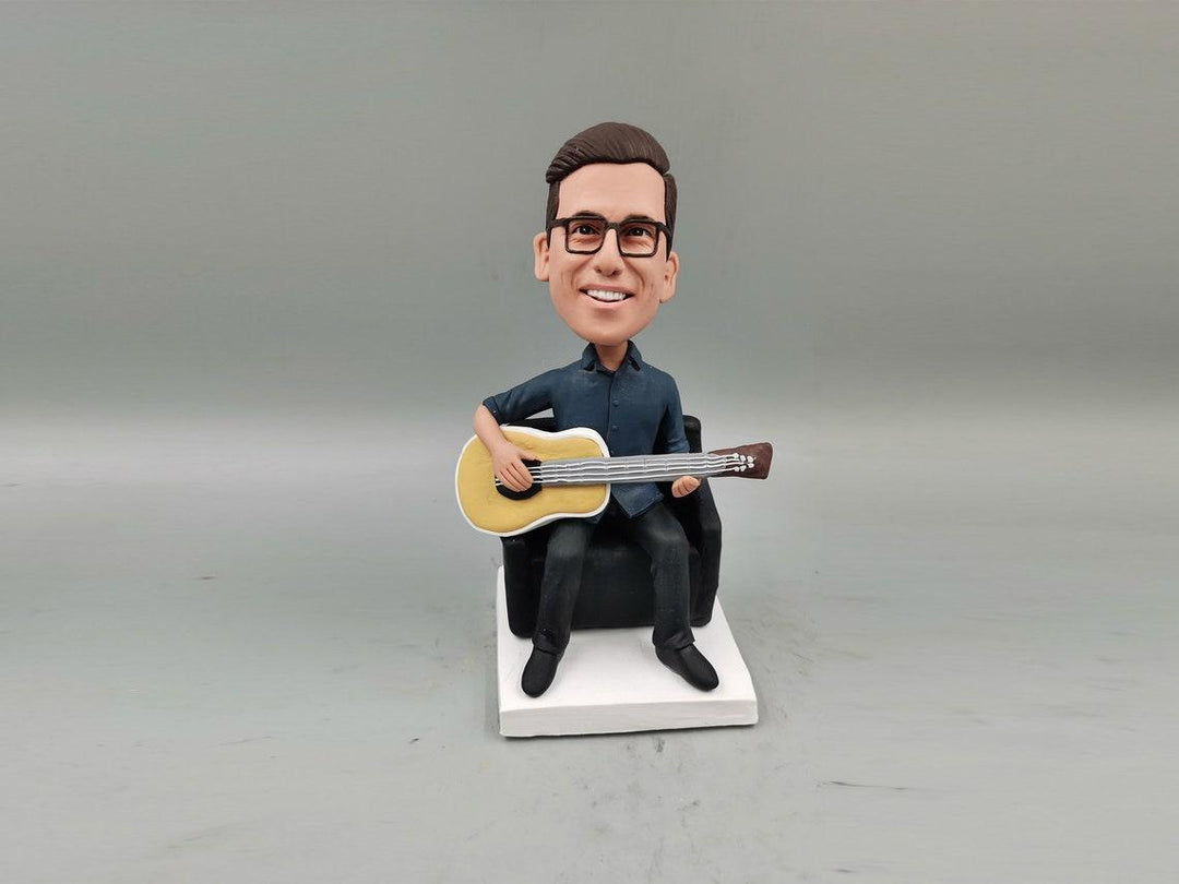 Guitarist Bobble Head | Guitarist Mini Figurine | Coupleofthings