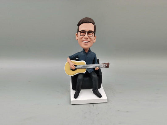 Guitarist Bobble Head | Guitarist Mini Figurine | Coupleofthings