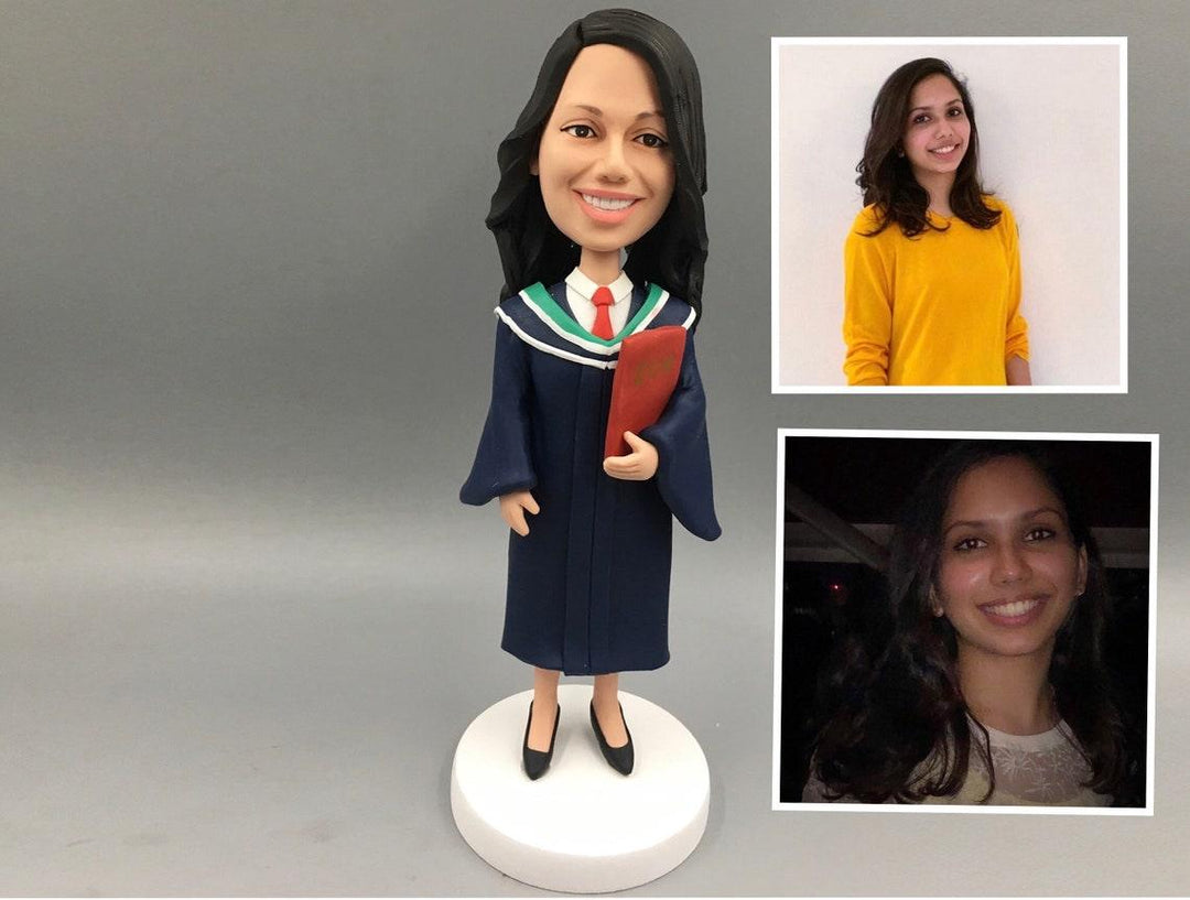 Custom bobble Head for graduation Female University Fresh graduate