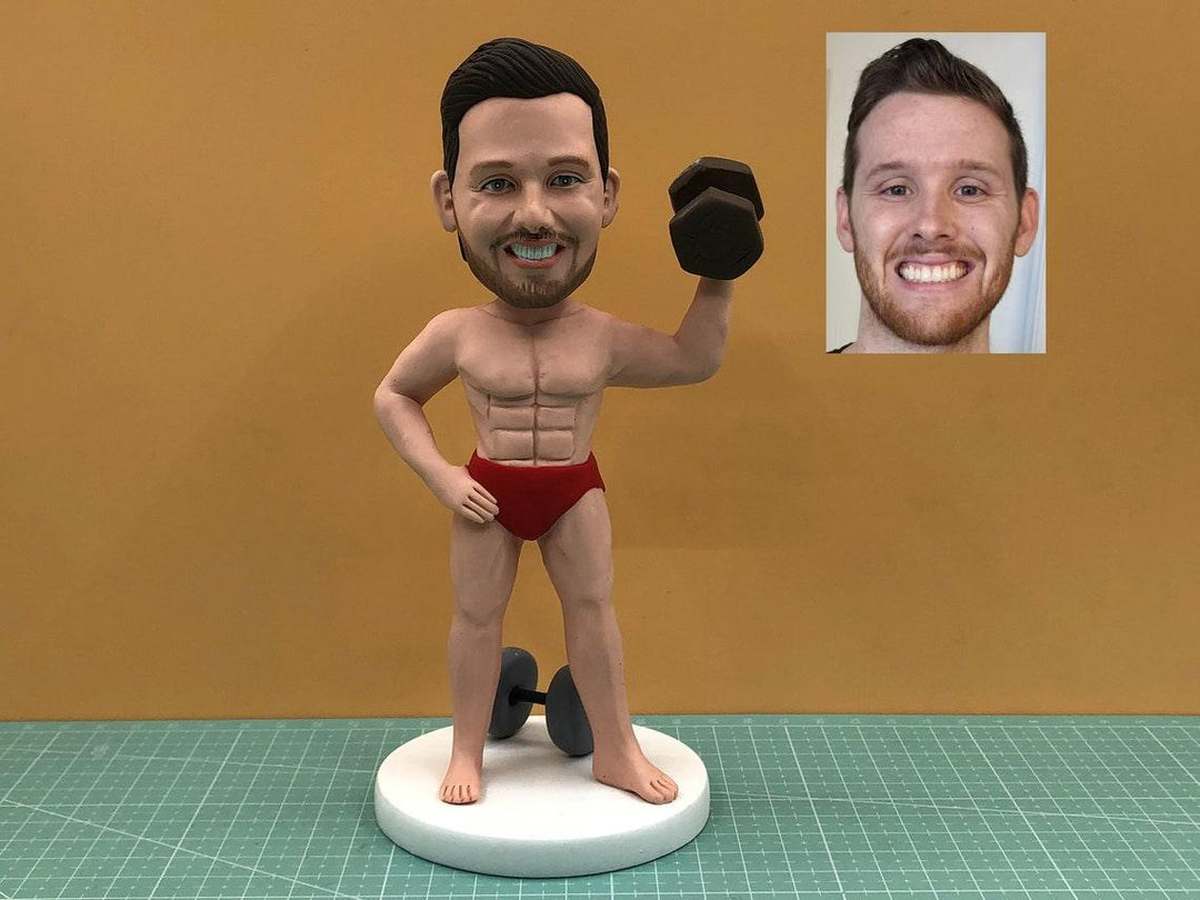 Bodybuilder Bobble Head | Custom Bobble Head | Coupleofthings